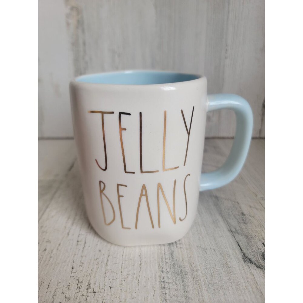 Rae Dunn jelly‎ beans white mug Easter home decor